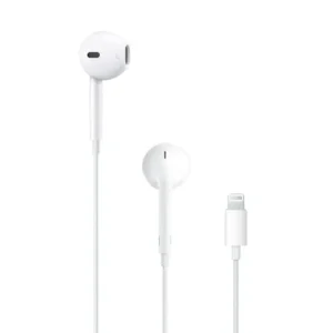Casti cu Fir Apple  Microfon Output Lightning Alb