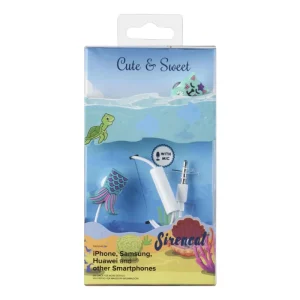 Casti cu Fir Cellularline Cute&Sweet Sirencat Microfon Jack 3.5mm