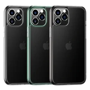 Husa Cover TPU Usams Kryt Pro Minni pentru iPhone 12 Pro Max Transparent cu Rama Negru