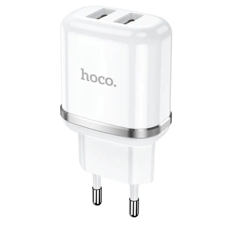 Incarcator Retea Hoco N4 Aspiring 2xUSB 12W 2.4A Alb